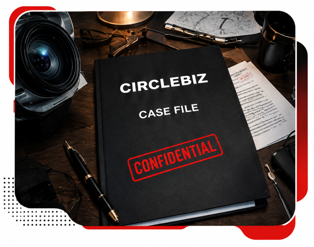 Confidential CircleBiz Case File Desk