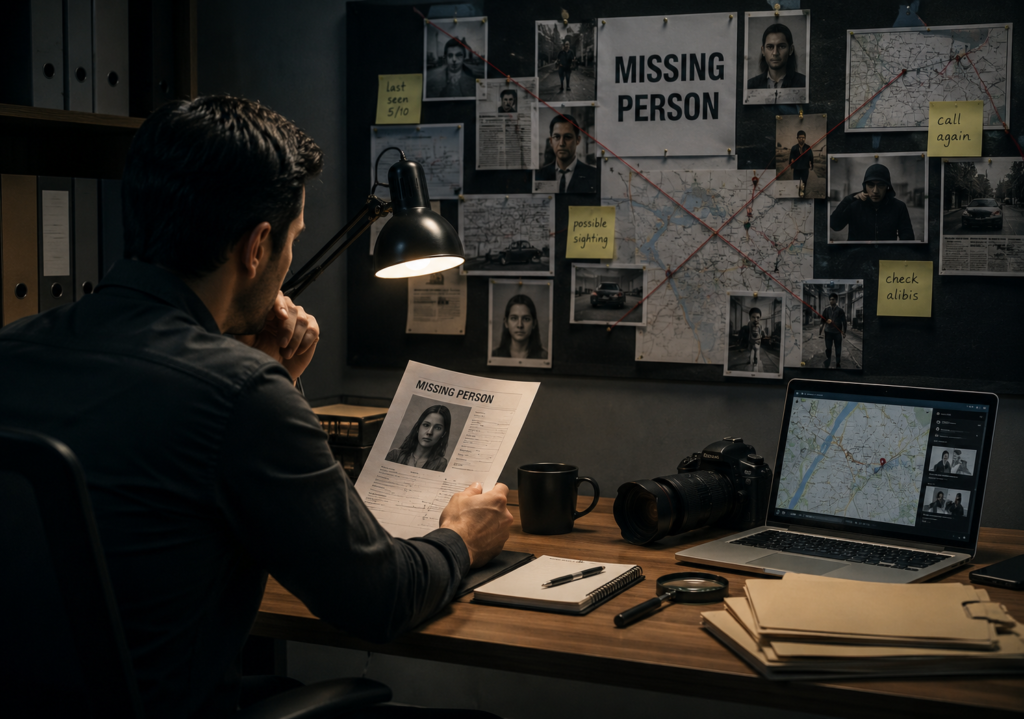 Missing Person Investigation Board