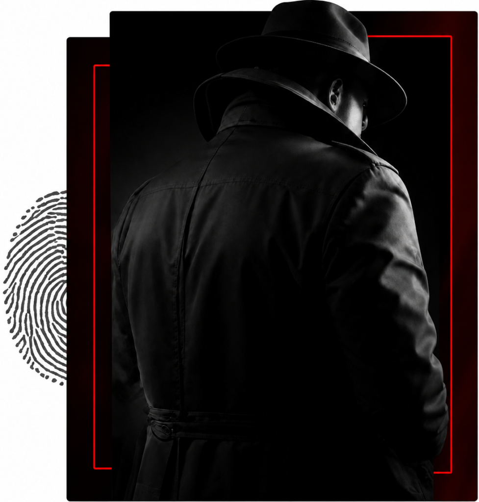 Red-Framed Noir Detective